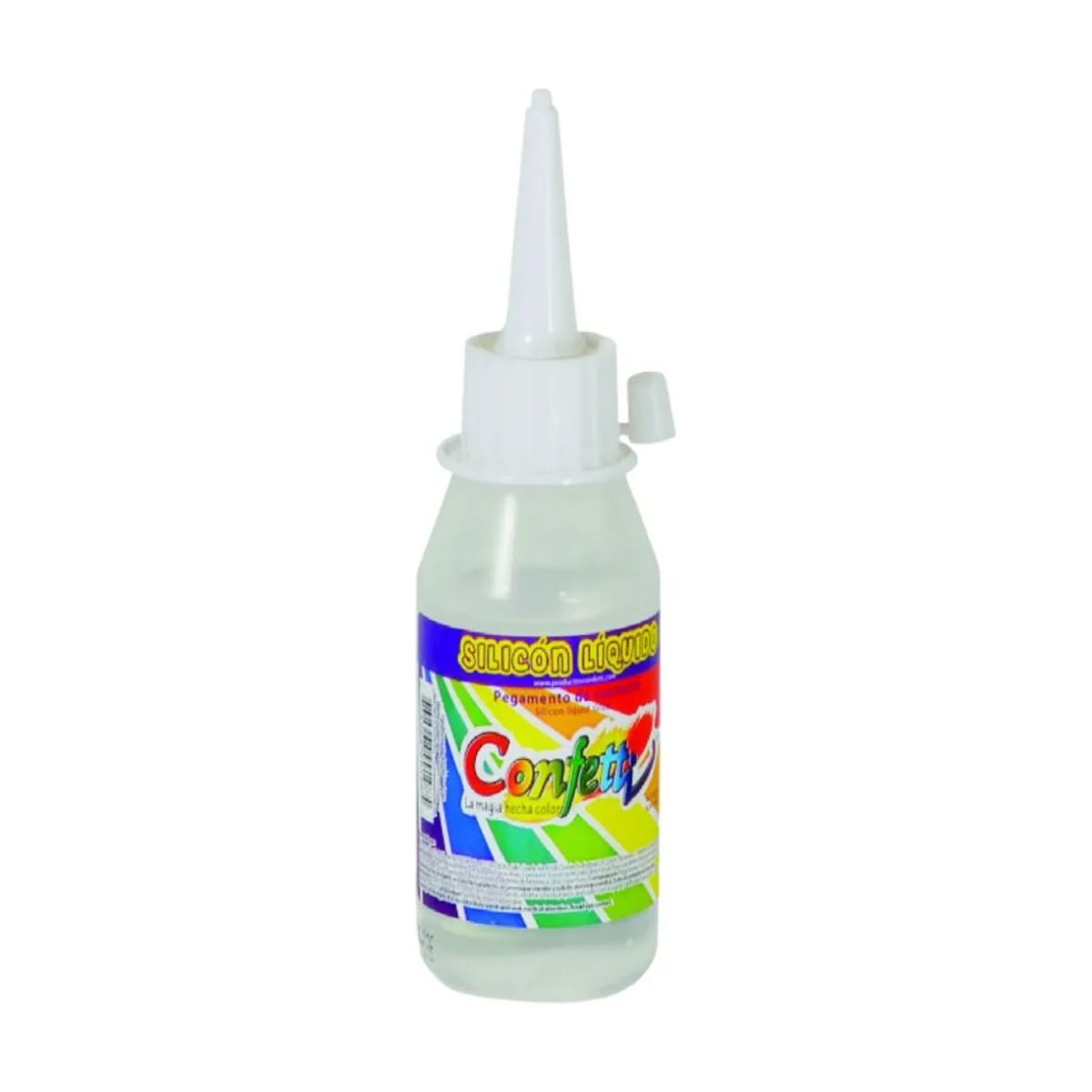 Pegamento Líquido Confetti SILICON LIQUIDO color transparente de 100g no tóxico