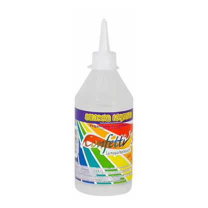 Silicon Frio Liquido Confetti 250 Ml C/u No Toxico Color Transparente