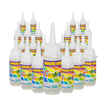 Pack 24 Silicon Liquido Frio Multiusos Confetti 30ml C/u Color Transparente