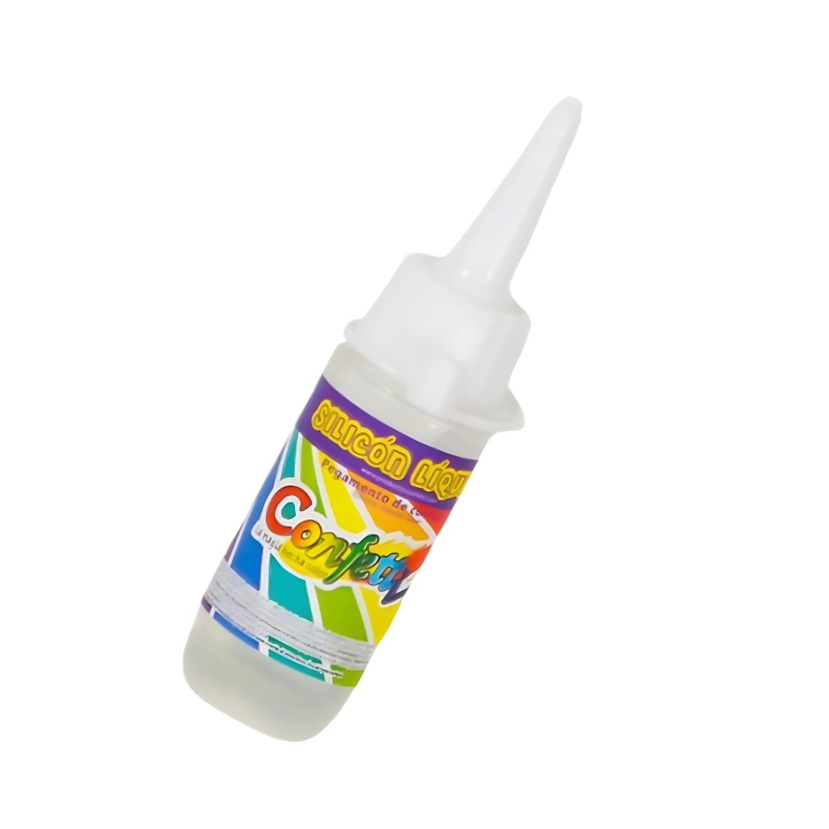 Pegamento Silicon liquido Confetti 30 ml X6 color transparente no tóxico de 6 unidades