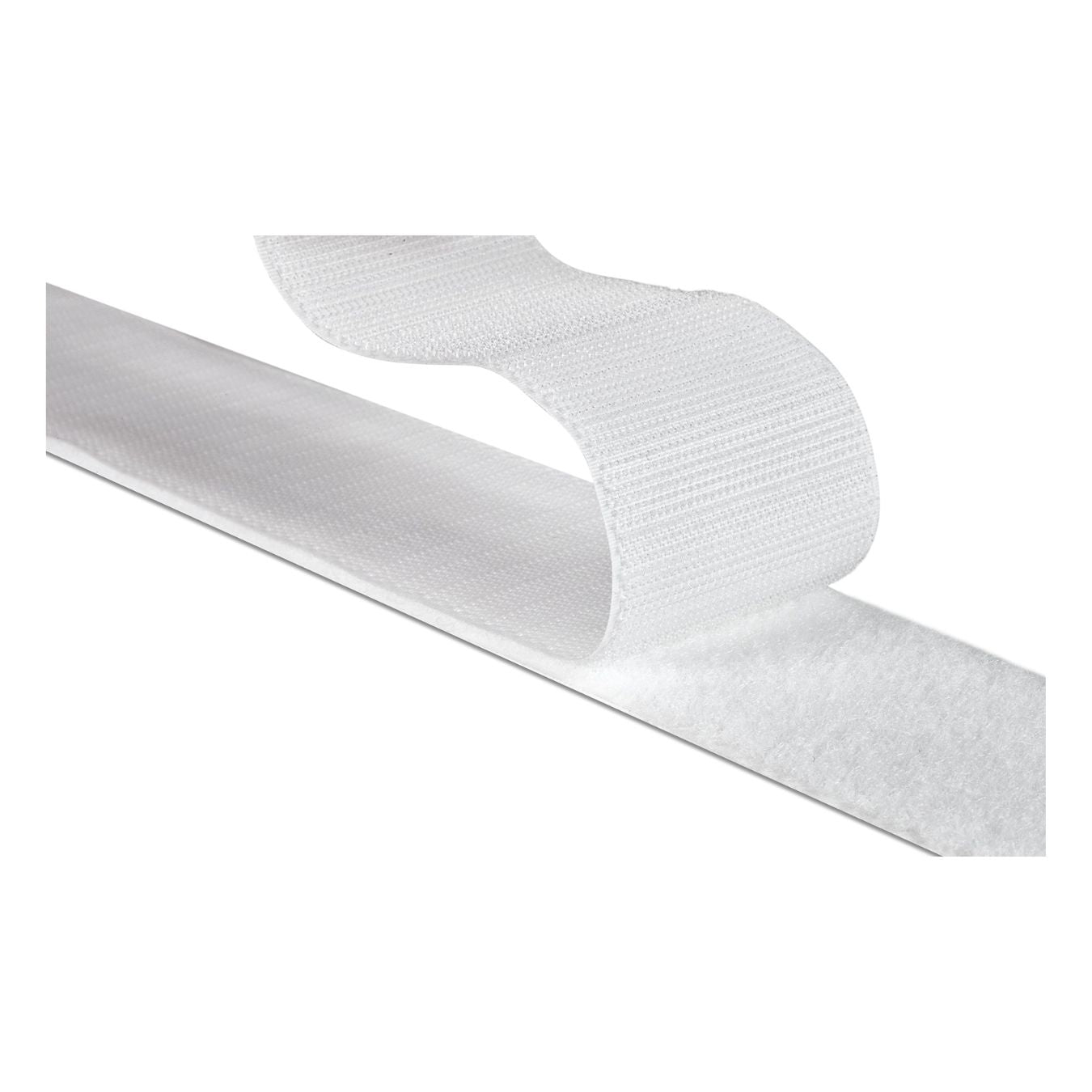 Cinta Contactel Gancho Felpa Confetti 20mm X 25 Metros Color Blanco