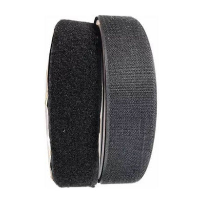 Cinta Contactel Gancho Felpa Confetti 20mm X 25 Metros Color Negro