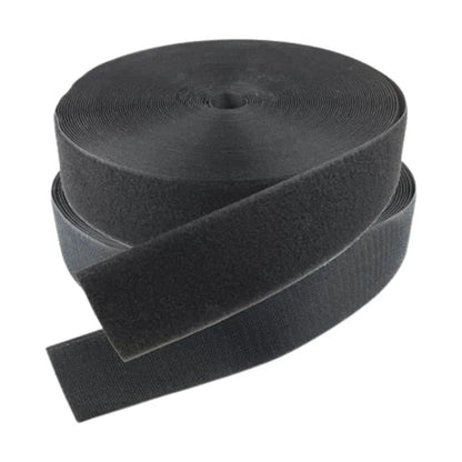 Contactel Velcro Felpa Y Gancho De 2 Pulgadas Negro (25mts)