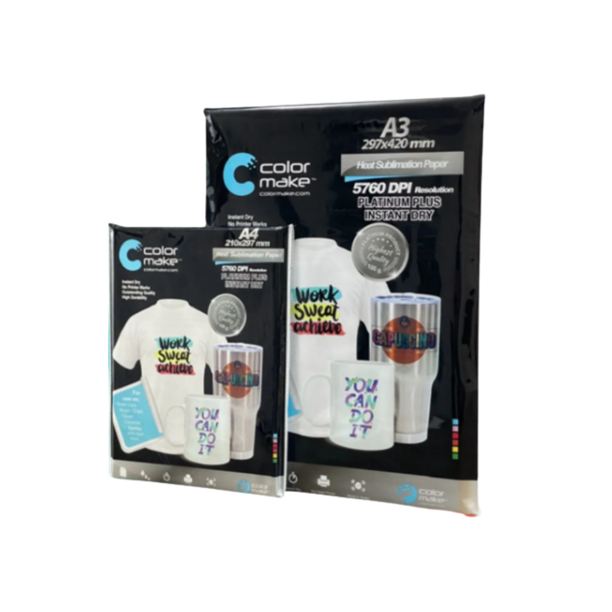Papel Sublimacion Platinum A4 Secado Instantaneo Color Make Blanco