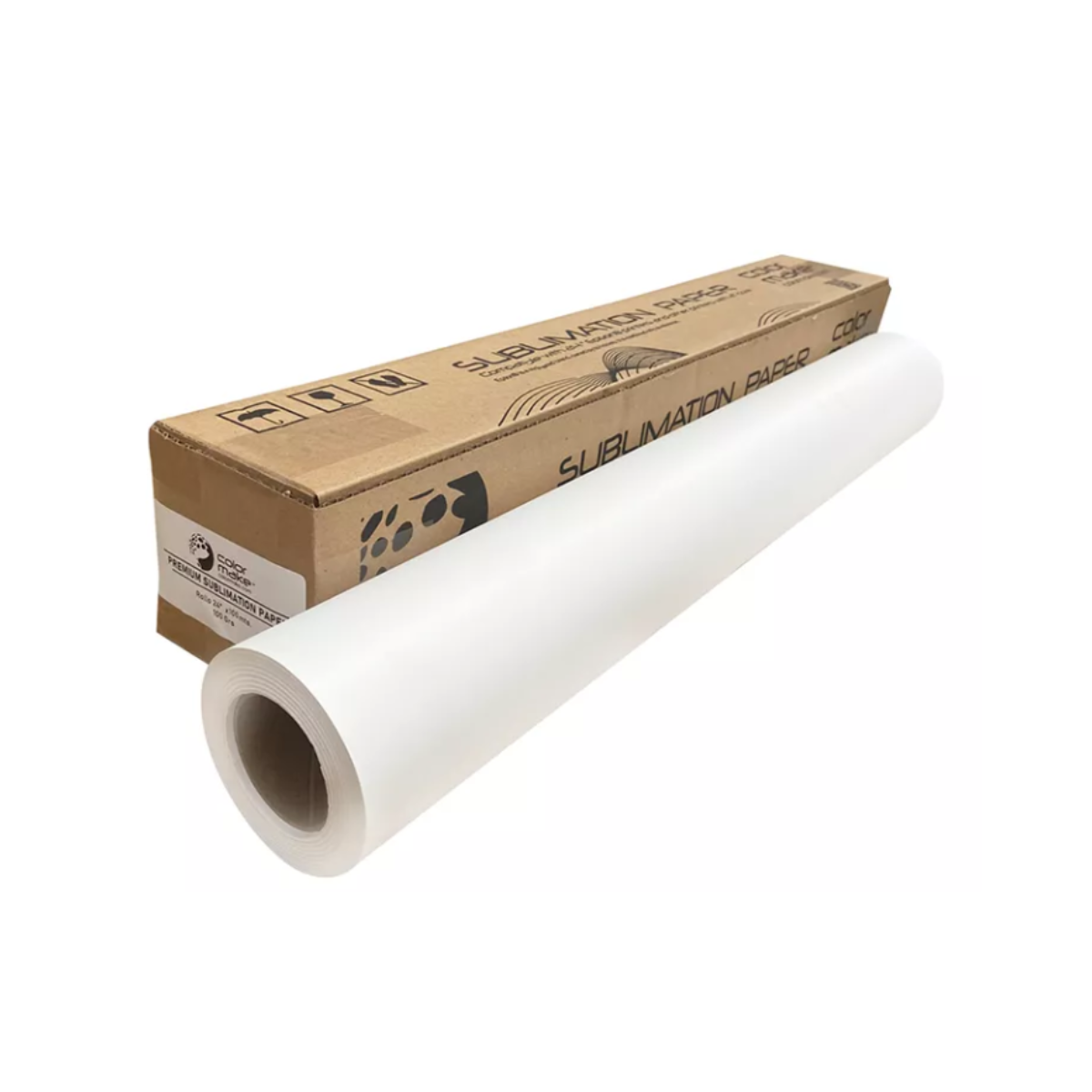 Papel Sublimar 44'' X 100m 100g Color Make Sublimacion Blanco