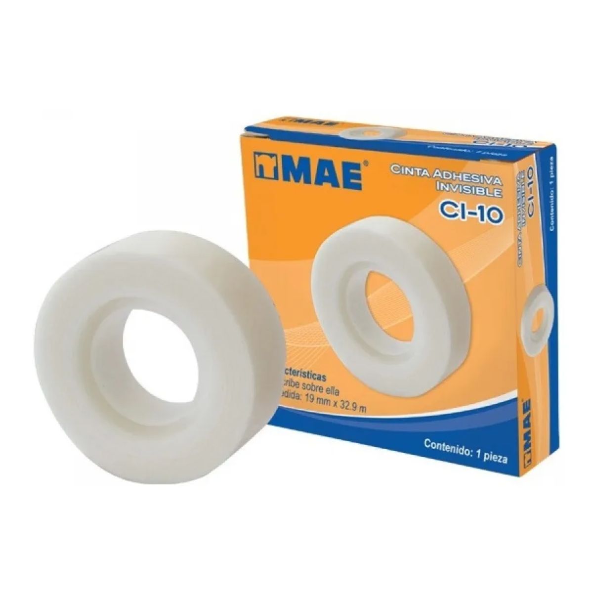 Cinta Adhesiva Invisible Magica Mae 19mm X 32.9m Resistente