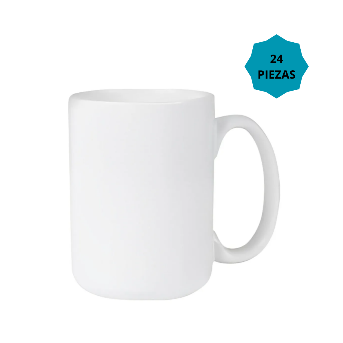 24 Pzs Taza Blanca 15oz Color Make Sublimacion Sublimar