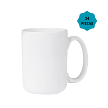 24 Pzs Taza Blanca 15oz Color Make Sublimacion Sublimar