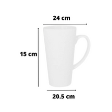 24 Pz Taza Blanca Conica 17 Oz Color Make Sublimacion