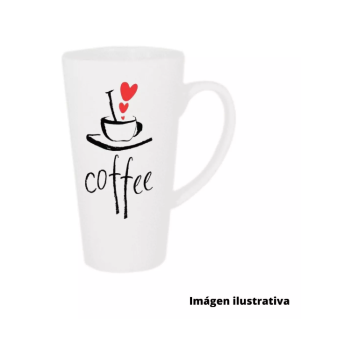 6 Pz Taza Cónica Blanca 17oz Color Make Sublimar Sublimación