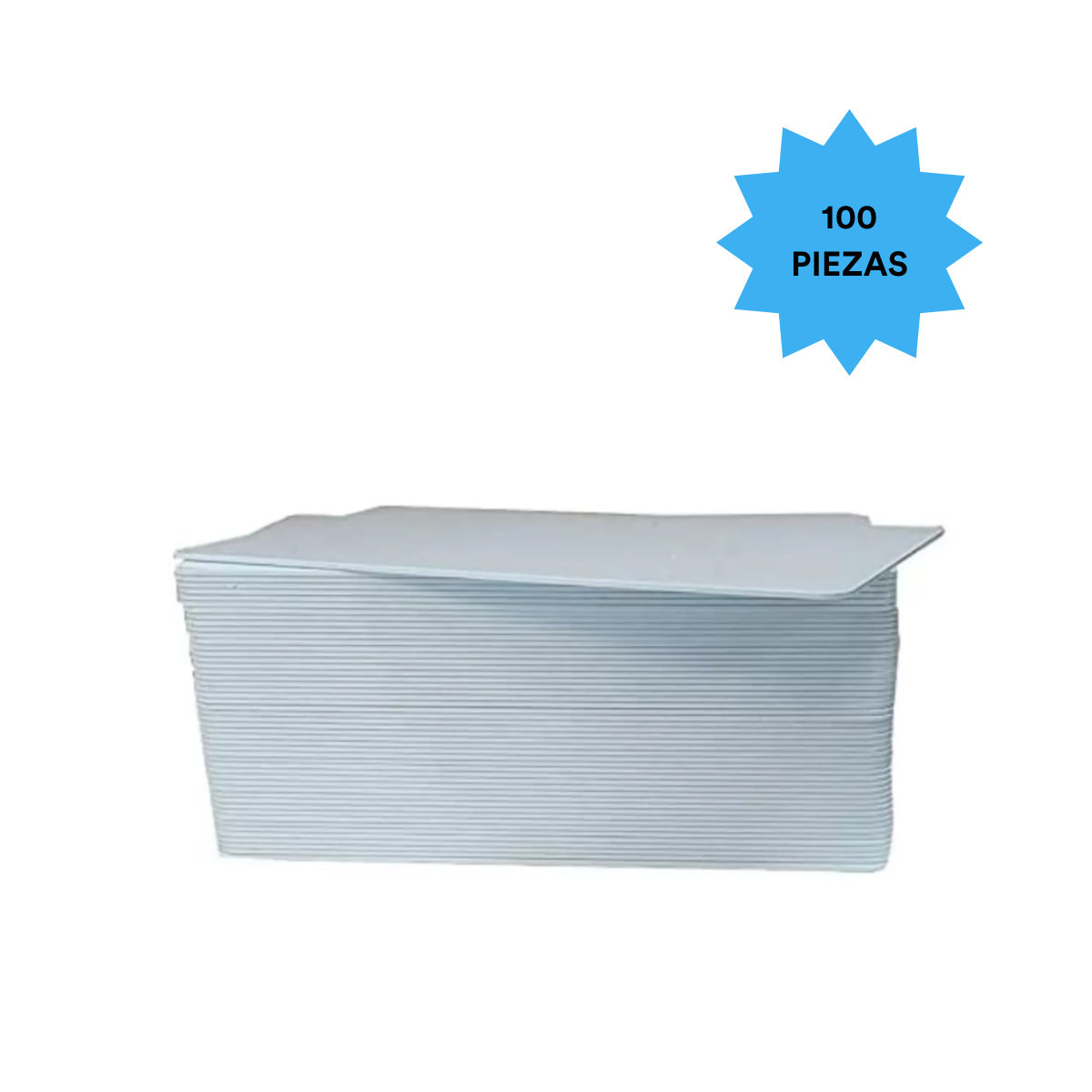 100 Pz Tarjeta Pvc Blanco Sublimar Credencial Color Make