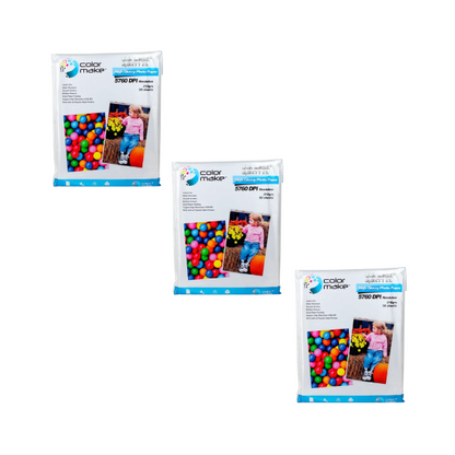 Papel Fotográfico Glossy Brillante 210gr Carta Color Make