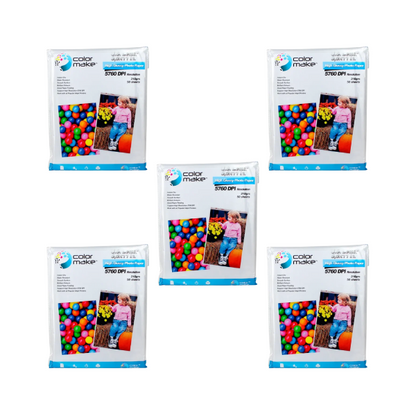 Papel Fotográfico Glossy Brillante 210gr Carta Color Make