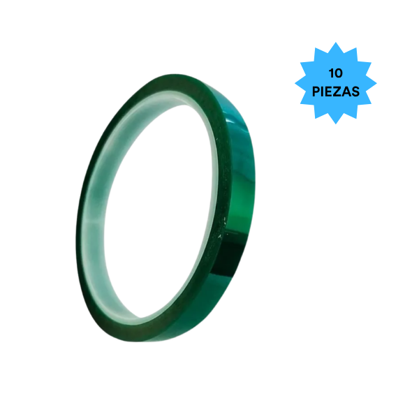 Cinta Térmica Sublimar Sublimación 10 Mm  Color Verde Color Make