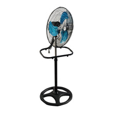 Ventilador Aspas Metal 18 Pulgadas 3 En 1 Pedestal 70 W Negro Aspas Plateadas