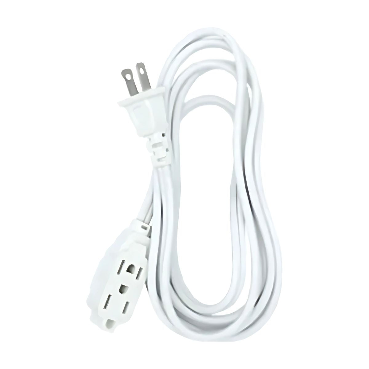 Extensión Eléctrica Blanca 2m Techtools Clavija Estándar Color Blanco