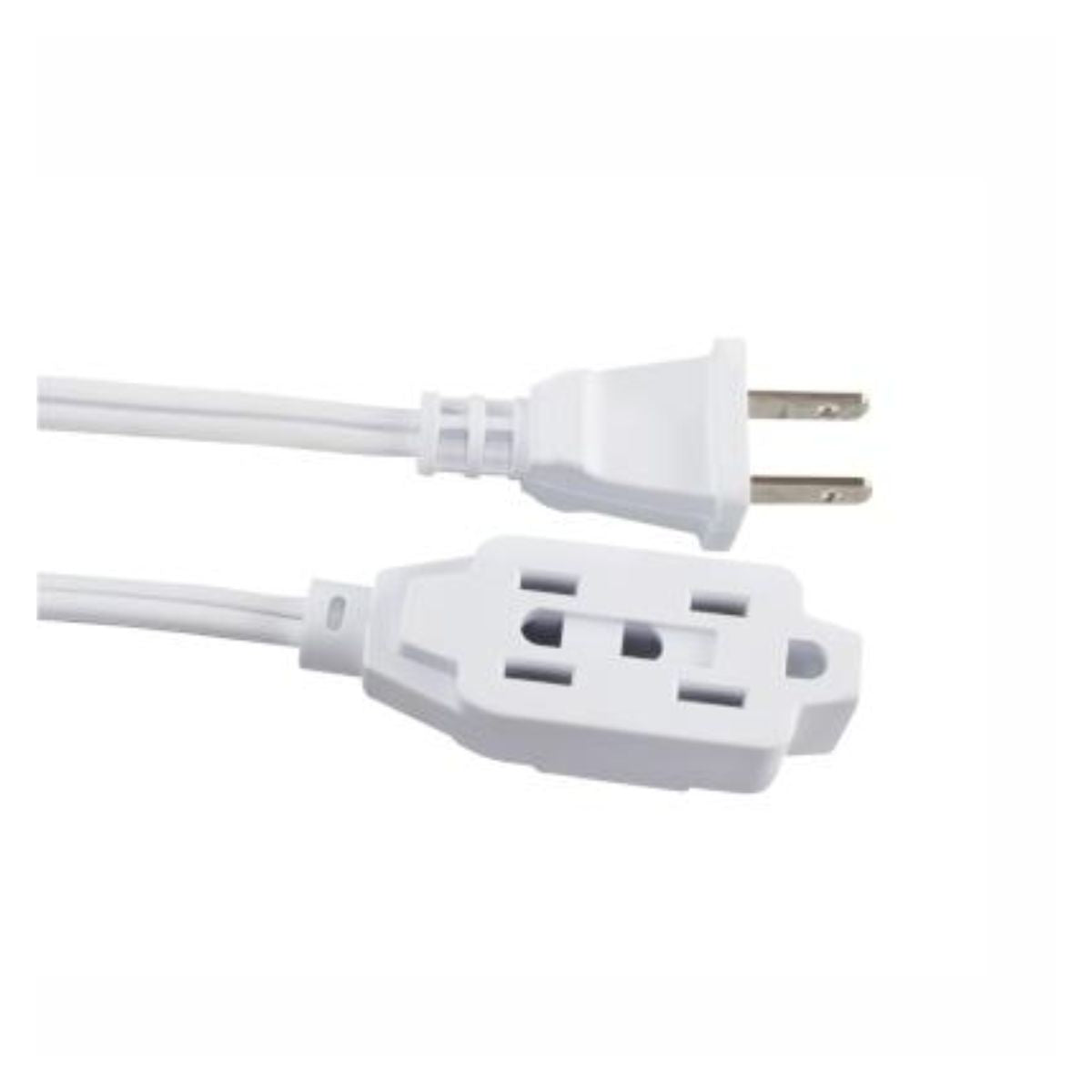 Extensión Eléctrica Blanca 2m Techtools Clavija Estándar Color Blanco