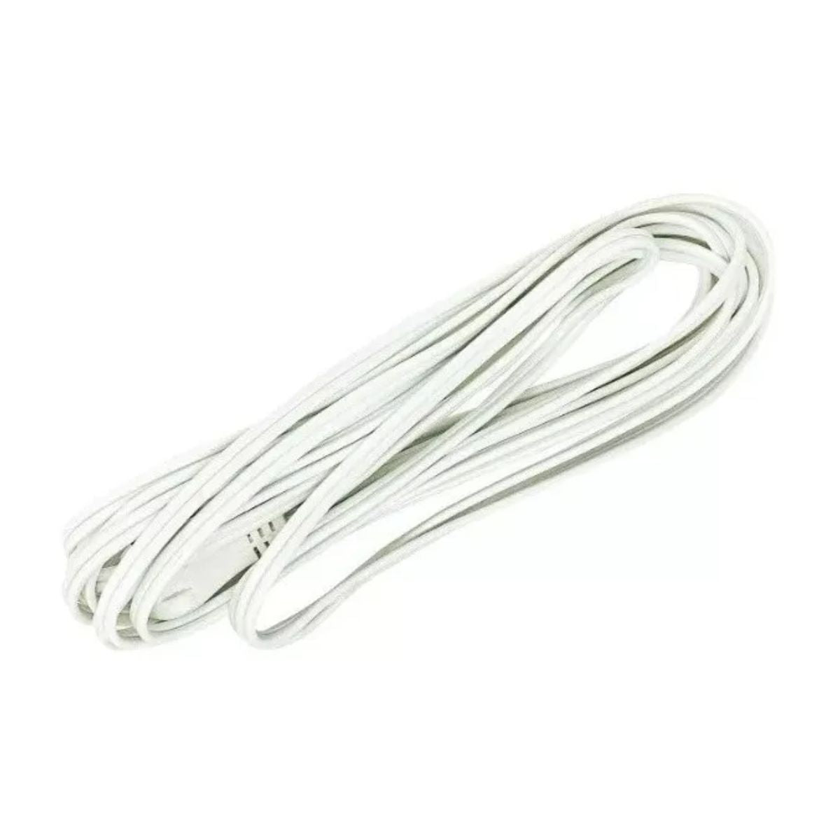 Extensión Eléctrica Blanca 5m Techtools Clavija Plana Color Blanco