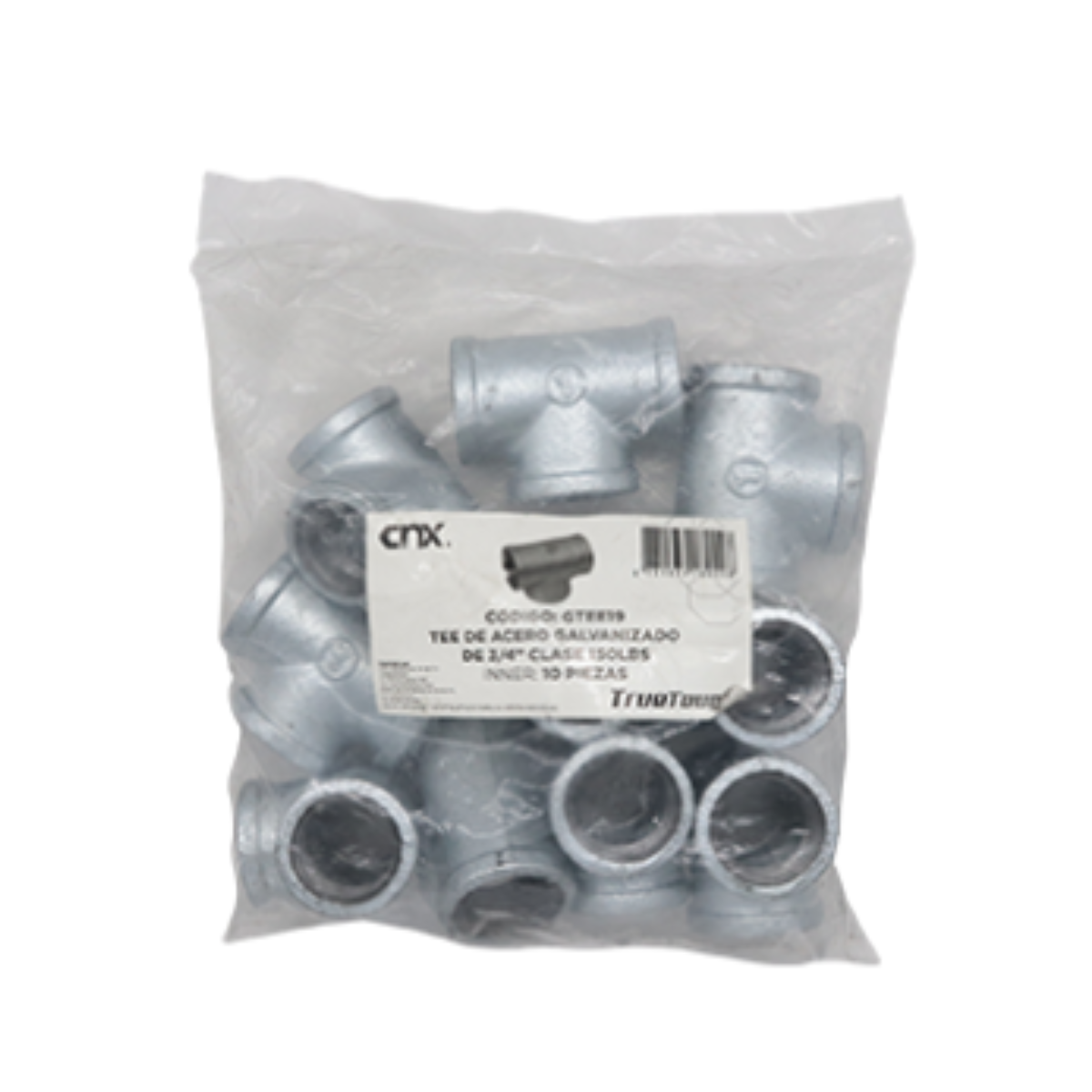 Tee 150 Libras Acero Galvanizado 1/2” CNX