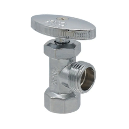 Valvula Angular h*m Volante 1/2” x 1/2” Cromado CNX - CNX - vista lateral