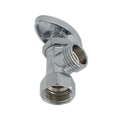 Valvula Angular h*m Volante 1/2” x 1/2” Cromado CNX - CNX - detalle
