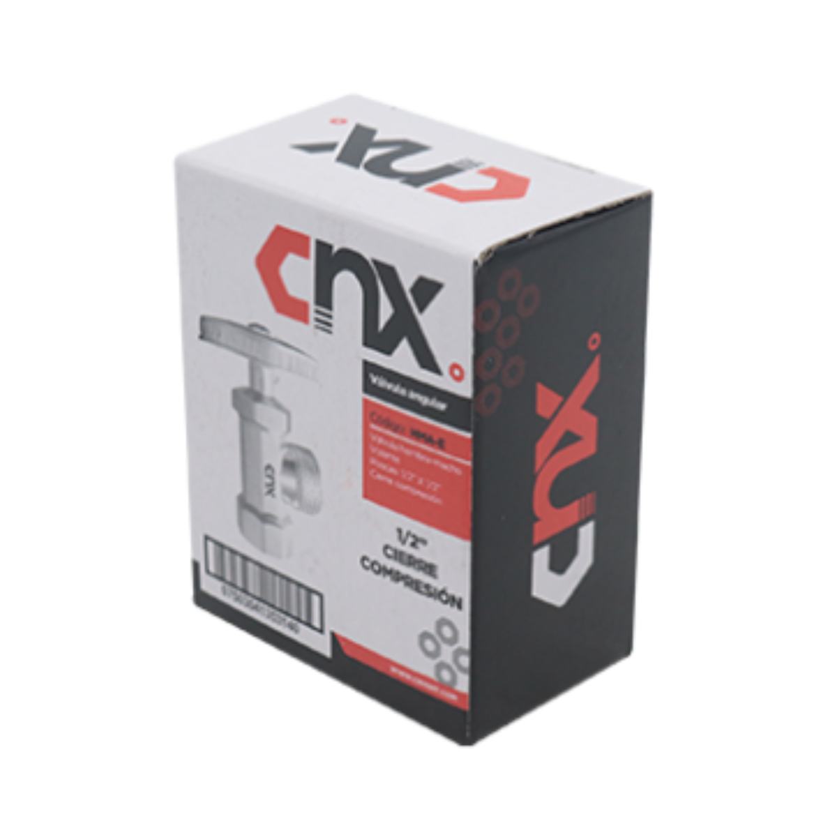 Valvula Angular h*m Volante 1/2” x 1/2” Cromado CNX