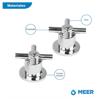 Juego De Manerales Para Regadera Meer MASTER 50PZ - CNX - vista trasera