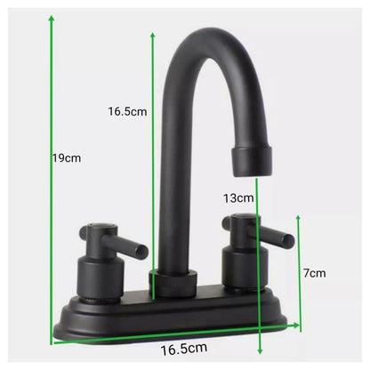 Mezcladora Para Lavabo Negro Mate Meer