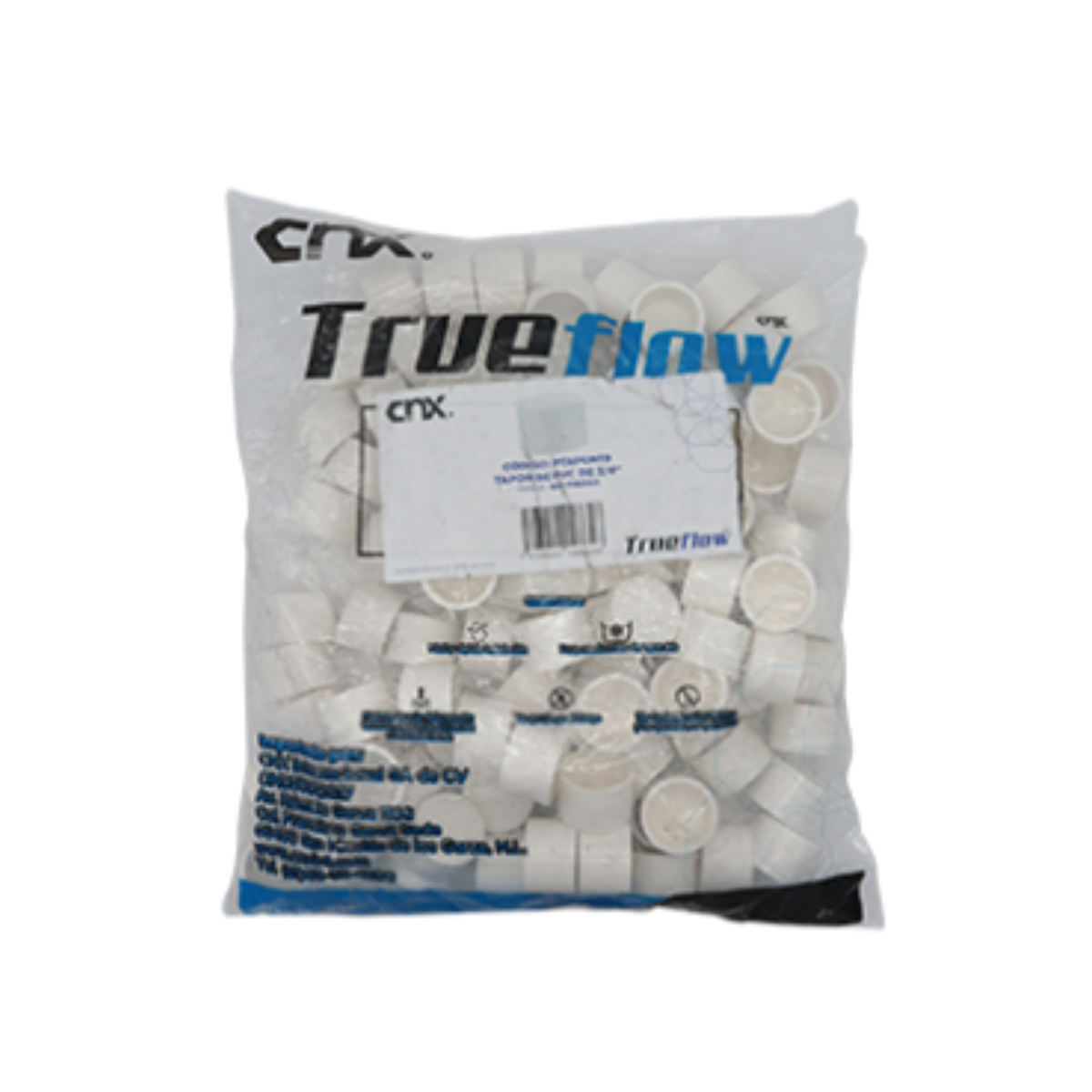 Tapon pvc 3/4"Hidraulico Resistente CNX