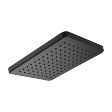 Regadera Rectangular Para Baño Abs Negra Multiposición Meer Acabado Mate Color Negro