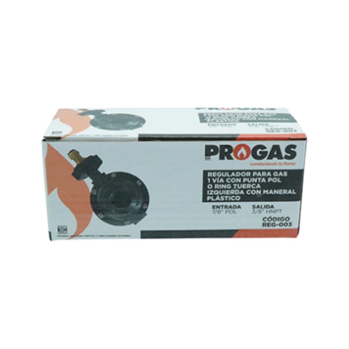 Regulador Para Gas 1 Via Aluminio Progas
