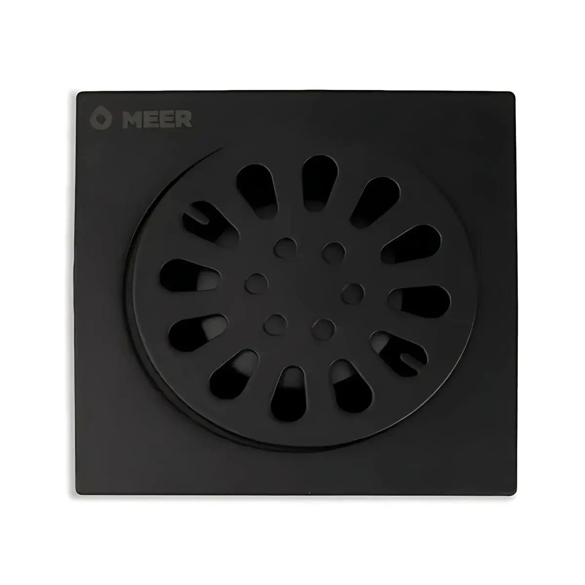 Coladera Resumidero Cuadrada 4'' Meer Color Negro Mate - CNX