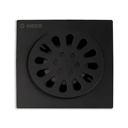 Coladera Resumidero Cuadrada 4'' Meer Color Negro Mate - CNX