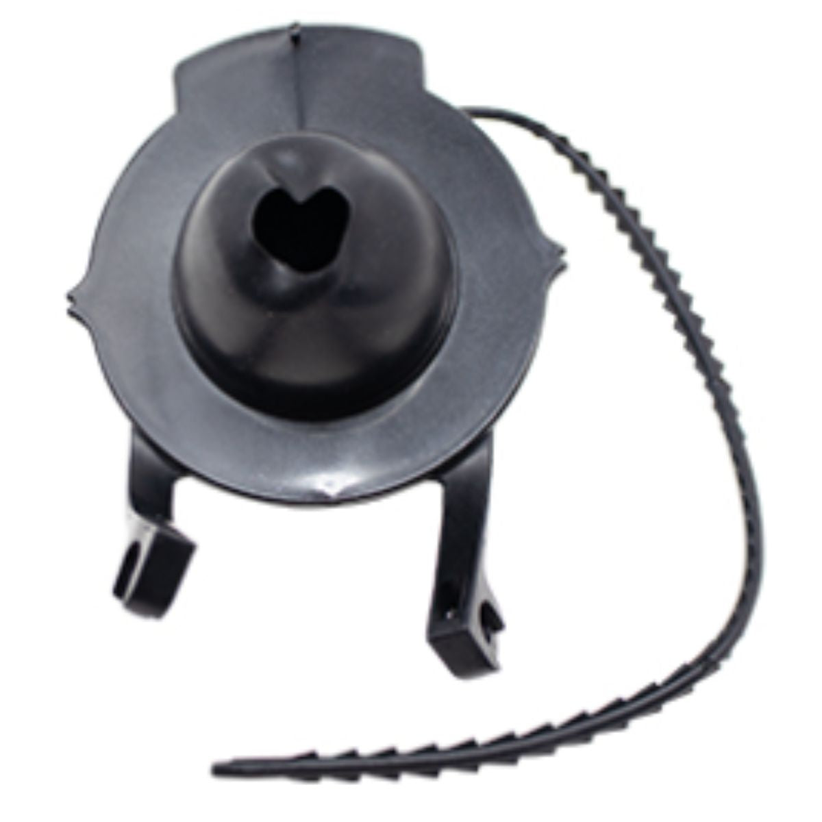 Sapo WC 2" MEER Flexible Cadena Flexible Negro