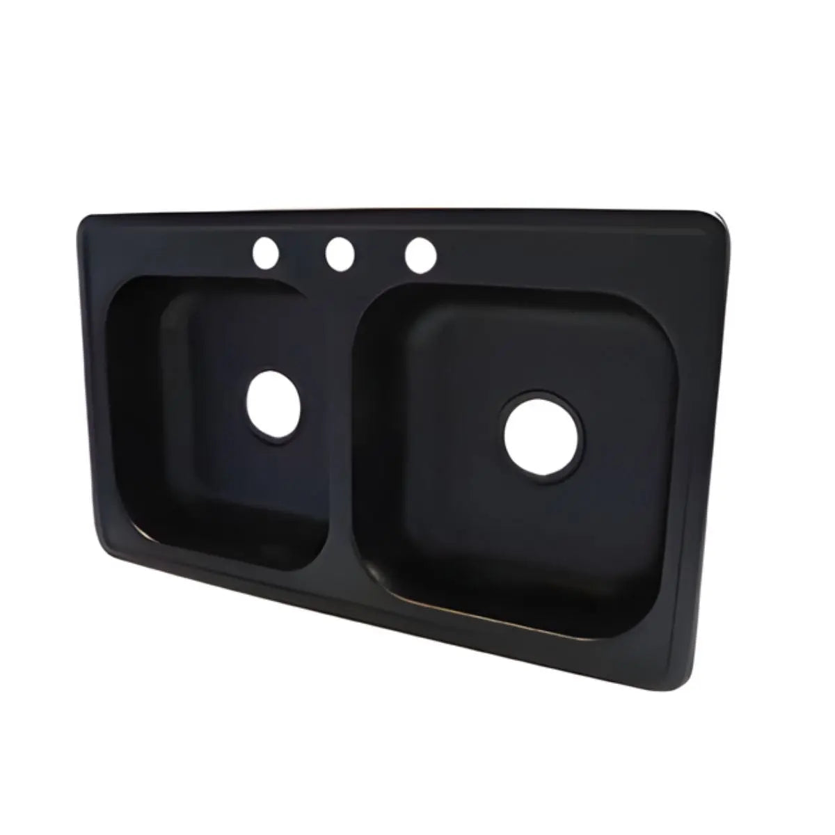 Tarja Doble Empotrar Acero Inoxidable 84 x 48 x 15 Negro Meer MASTER 5PZ - CNX - vista trasera