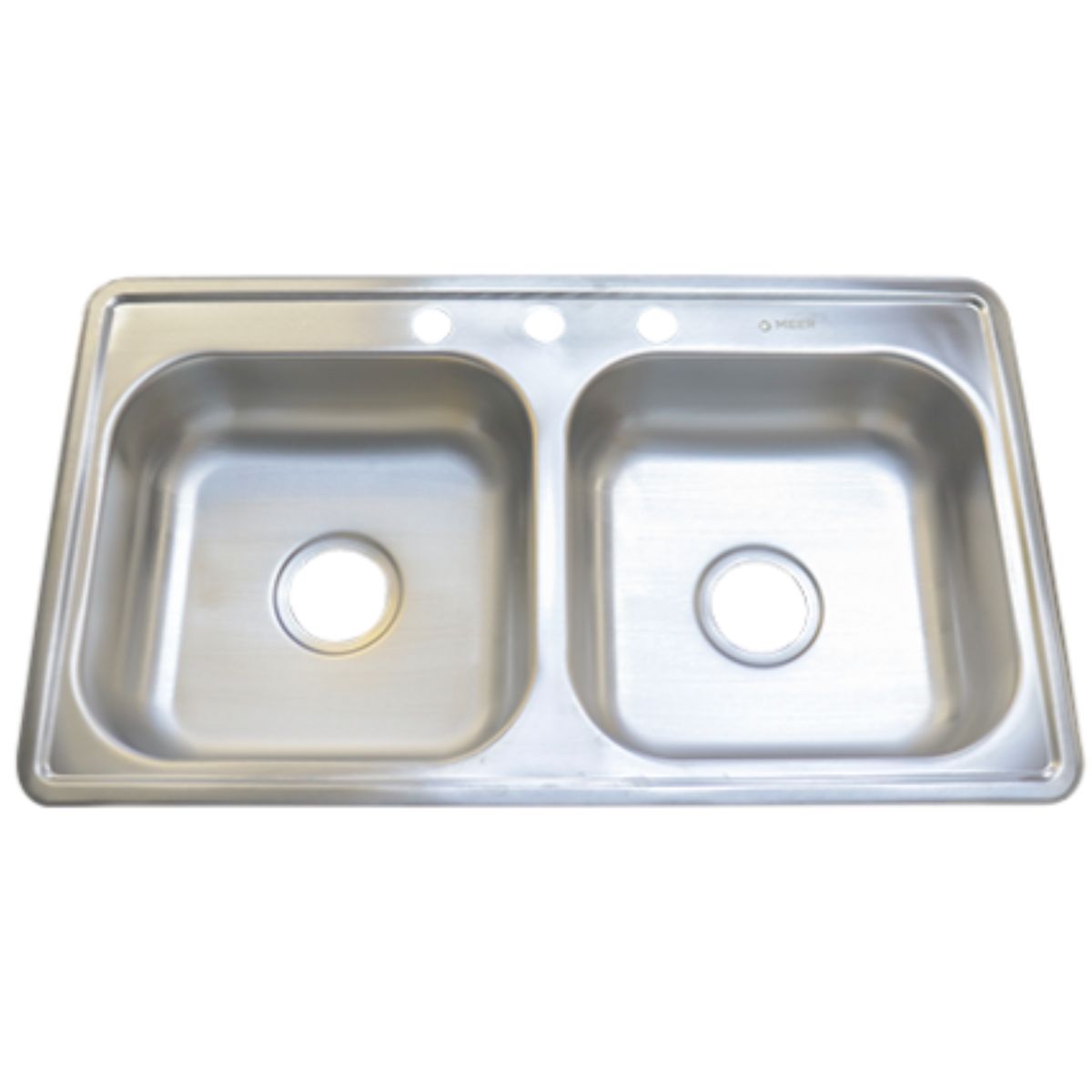 Tarja Doble MEER Empotrable Acero Inoxidable 84 x 48 x 15