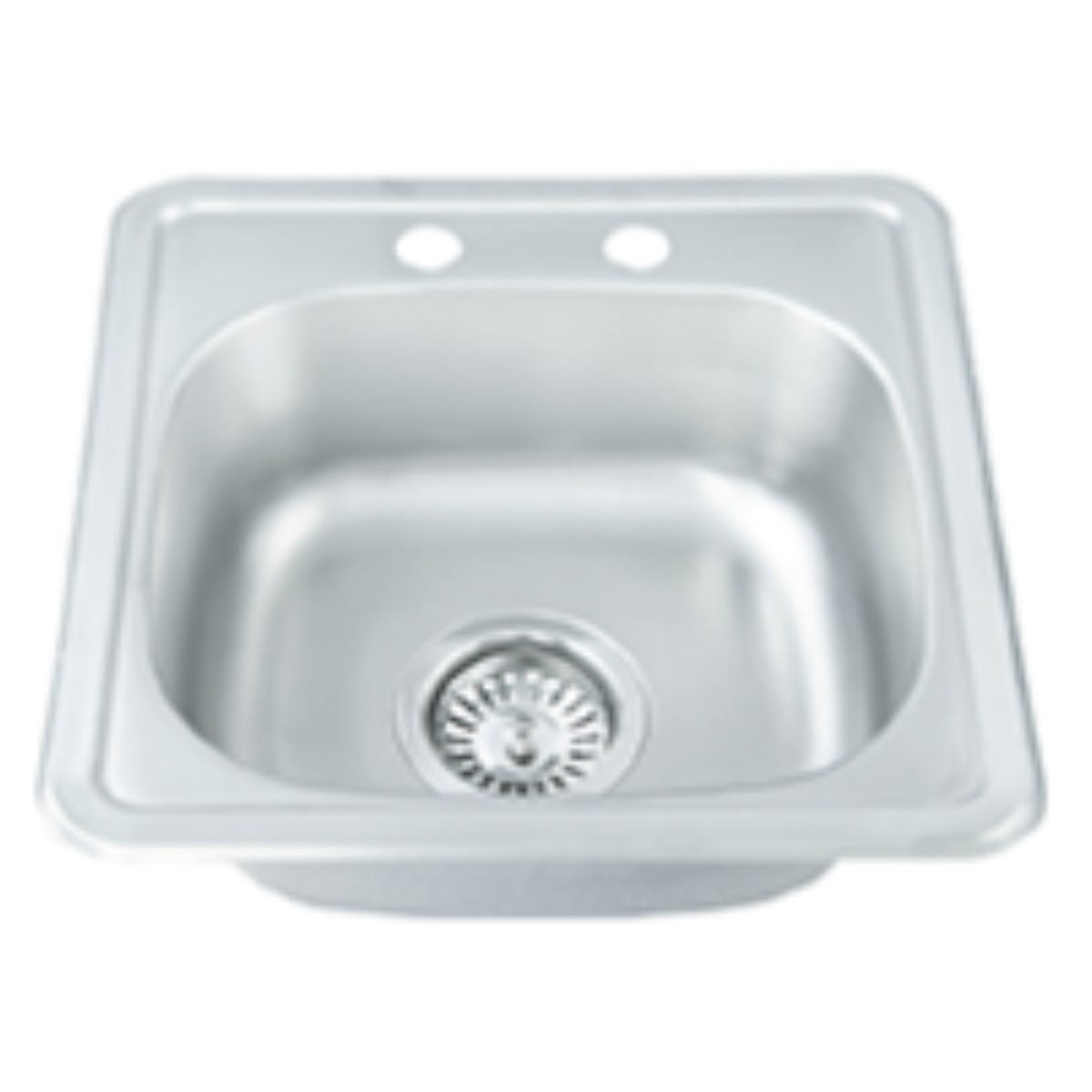 Tarja Sencilla MEER Empotrar Acero Inoxidable 38 x 38 x 15