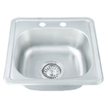 Tarja Sencilla MEER Empotrar Acero Inoxidable 38 x 38 x 15