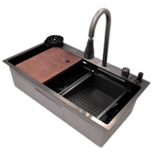 Set Tarja MEER Mezcladora Accesorios Empotrar Color Negro