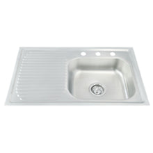 Tarja Sencilla Escurridor Izquierdo MEER Empotrable 80 x 50 x 15