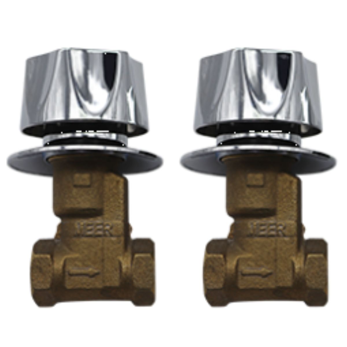 Juego Valvula Regadera MEER Roscables 2 Pzs