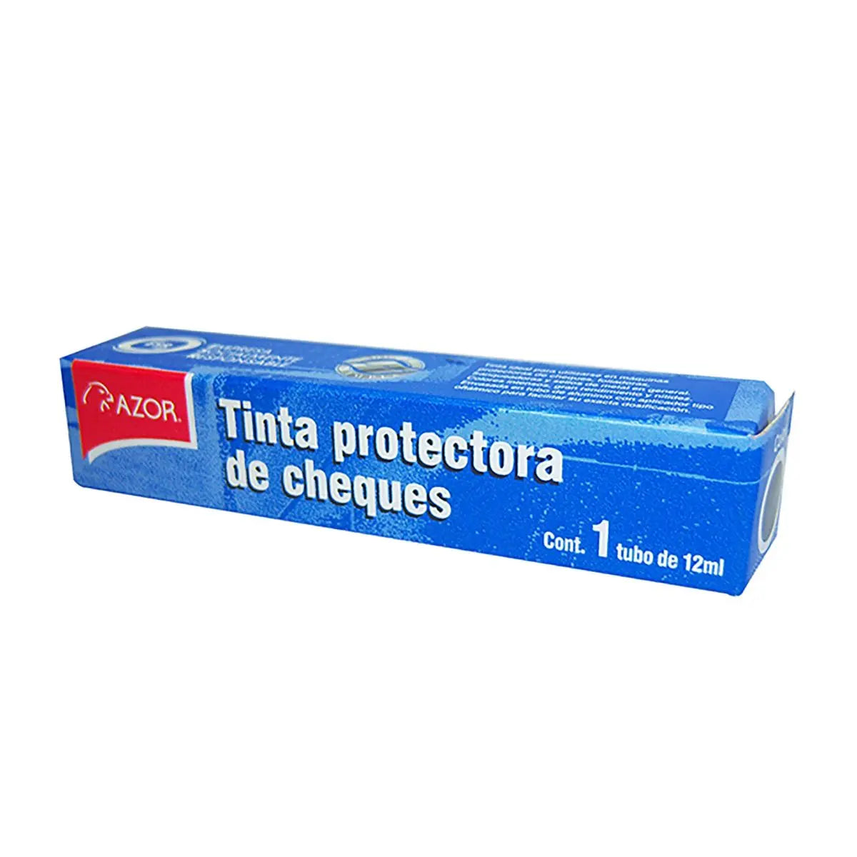 Tinta Protectora Cheques 12ml Azor Stafford Elige Color Rojo - Azor - empaque