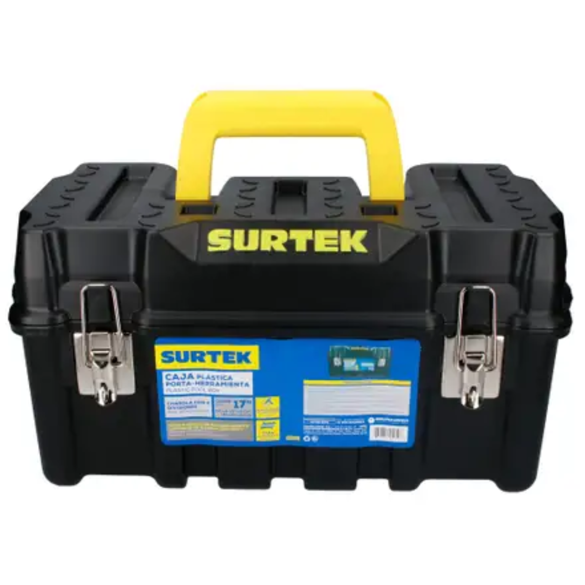 Caja Portaherramienta Rosa Surtek Broches Metálicos 17"x9"x8"