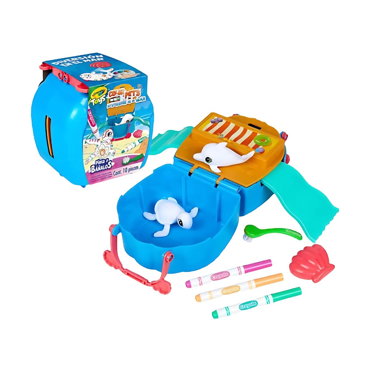 Color Pets Diversión En El Mar Crayola Toys Juguete Lavable