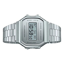 Reloj Vintage Plateado Casio Cromado A168wem Unisex Inox Gris Plateado Plateado Casio