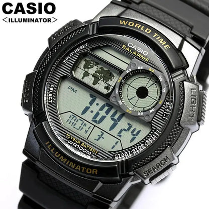 Reloj Digital Casio Youth Series Color Negro Ae-1000w-1av - Casio - vista lateral