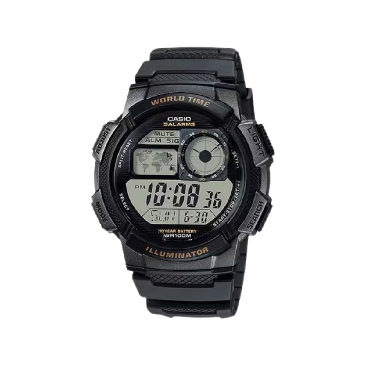 Reloj Digital Casio Youth Series Color Negro Ae-1000w-1av