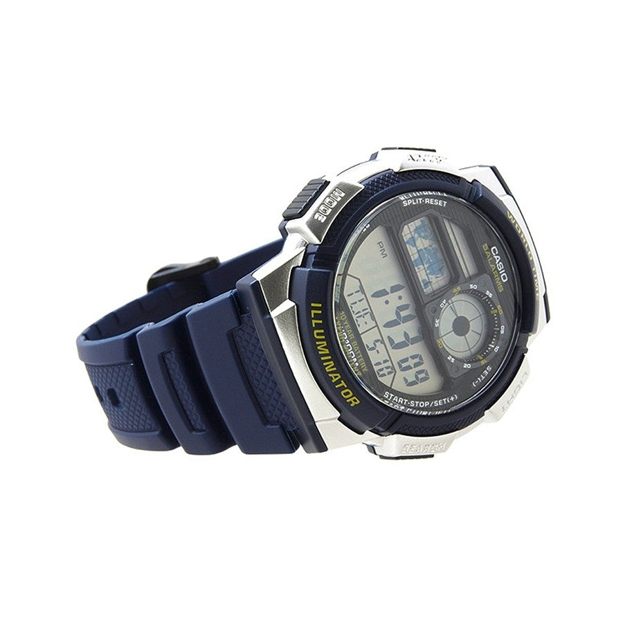 Reloj Digital Casio Ae-1000w-2av Correa/resina Color Azul Oscuro