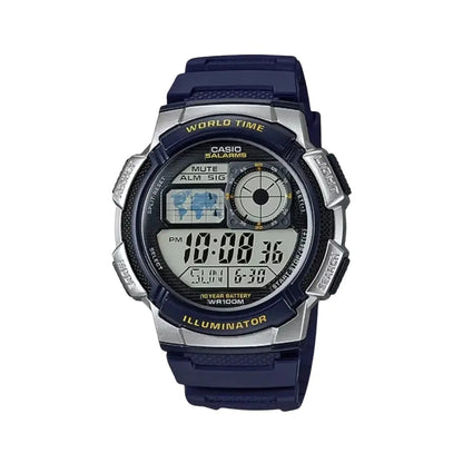 Reloj Digital Casio Ae-1000w-2av Correa/resina Color Azul Oscuro - Casio - vista lateral
