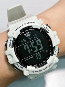 Reloj Digital Casio Illuminator Ae-1500wh-8b2v Color Blanco Casio